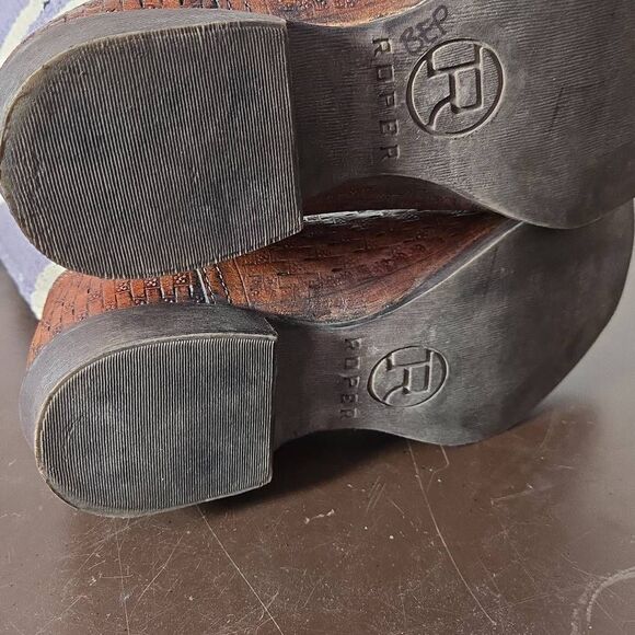 Roper becca Western Boots Aztec Tribal 8.5 - Picture 6 of 8